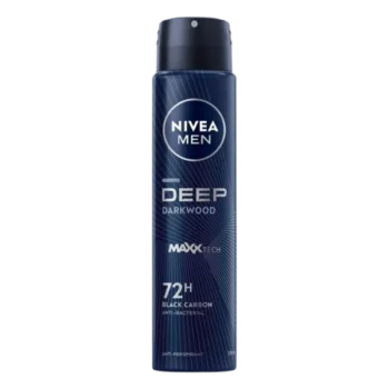 Nivea Men Deep Black Carbon Dark Wood 200 ml