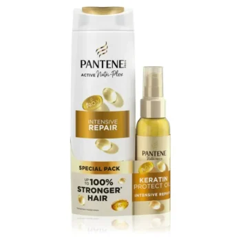 Pantene Pachet Sampon 400ml + Ulei 100ml, Intensive Repair