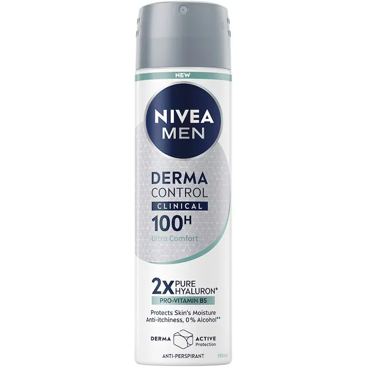 NIVEA ANTIPESRPIRANT DEO 150ML MEN DERMA CONTROL CLINICAL 100H NIVEA ANTIPESRPIRANT DEO 150ML MEN DERMA CONTROL CLINICAL 100H