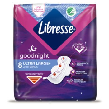 Absorbante, Libresse, Night Ultra Large+, 8 buc