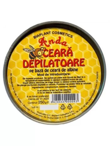 Ceara Depilatoare pe Baza de Ceara de Albine, Anda, 250 g