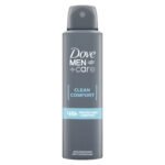 Deodorant Barbati, Dove, Deo Men, Clean Comfort, Spray, 150 ml