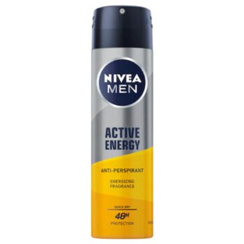 Deodorant Barbati, Nivea Men, Active Energy, Spray, 150 ml