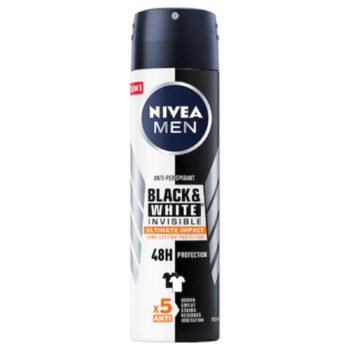 Deodorant Barbati, Nivea Men, Black & White, Ultimate Impact, Spray, 150 ml