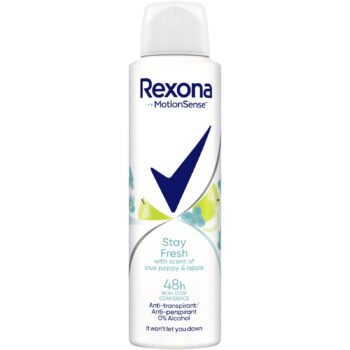 Deodorant Dama, Rexona Women, Stay Fresh, Blue Poppy & Apple, Deo Spray, 150 ml