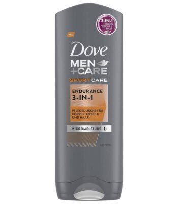 Gel de Dus, Dove Men, 3 in 1, Endurance, 250 ml