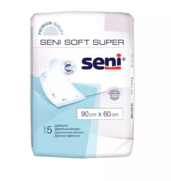 Paturici Absorbante Igienice, Seni, Soft Basic, 90 X 60 cm, 5 buc