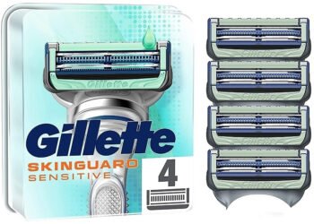 Rezerva Aparat de Ras, Gillette, Skinguard, Sensitive, Set 4 buc