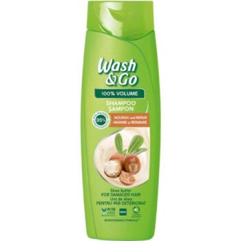 Sampon, Wash & Go, Shea Butter, 360 ml