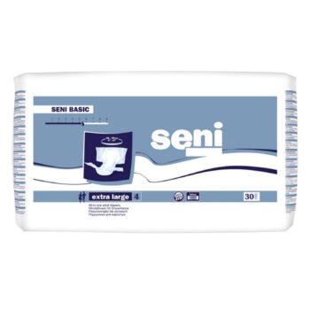 Scutece pentru Adulti, Seni, Basic XL, 130-170 cm, Nr. 4, 30 buc