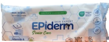 Servetele Umede, XL, Pentru Adulti, Epiderm Senior Care, Alantoina si Vitamina E, 60 buc