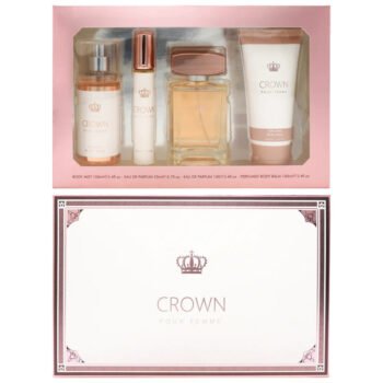 Set Cadou pentru Femei, Crown, Body Mist 100 ml, Apa de Parfum 100 ml + 20 ml, Crema Corp 100 ml, Inspirat de Paco Rabbane - Fame