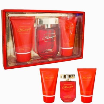 Set Cadou, Pentru Femei, Monique, Gel de Dus 100 ml, Apa de Parfum 100 ml, Lotiune de Corp 100 ml - Inspirat de J'adore L'or By Christian Dior