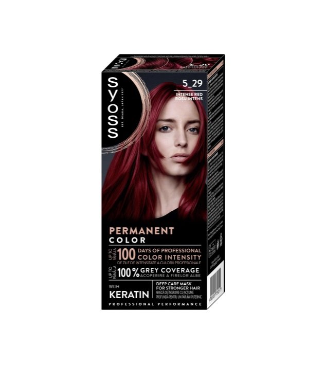 SYOSS PROFESSIONAL VOPSEA PAR 5-29 ROSCAT INTENS Syoss Professional Vopsea de Păr 5-29 Roșcat Intens