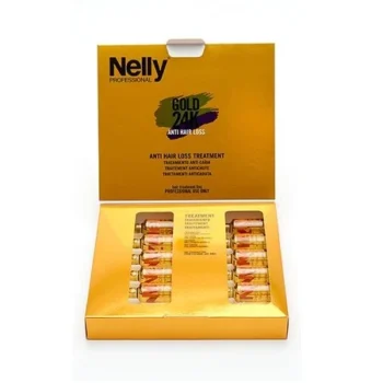 Nelly Pro Gold 24K Tratament Fiole Anticădere 10x3ml