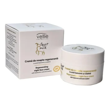 Vellie Cremă de Față de Noapte 50ml cu Lapte de Capră
